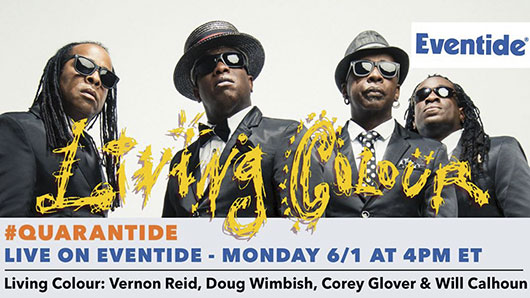 Living Colour, Live on Eventide - Monday January 1, 2020 at 4 PM ET