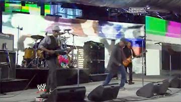 Living Color performed their hit, "Cult of Personality" live at Wrestlemania XXIX